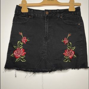 Jean skirt black